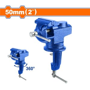 WADFOW 50MM SWIVEL BASE BENCH VISE W/ANVIL WBV1A02