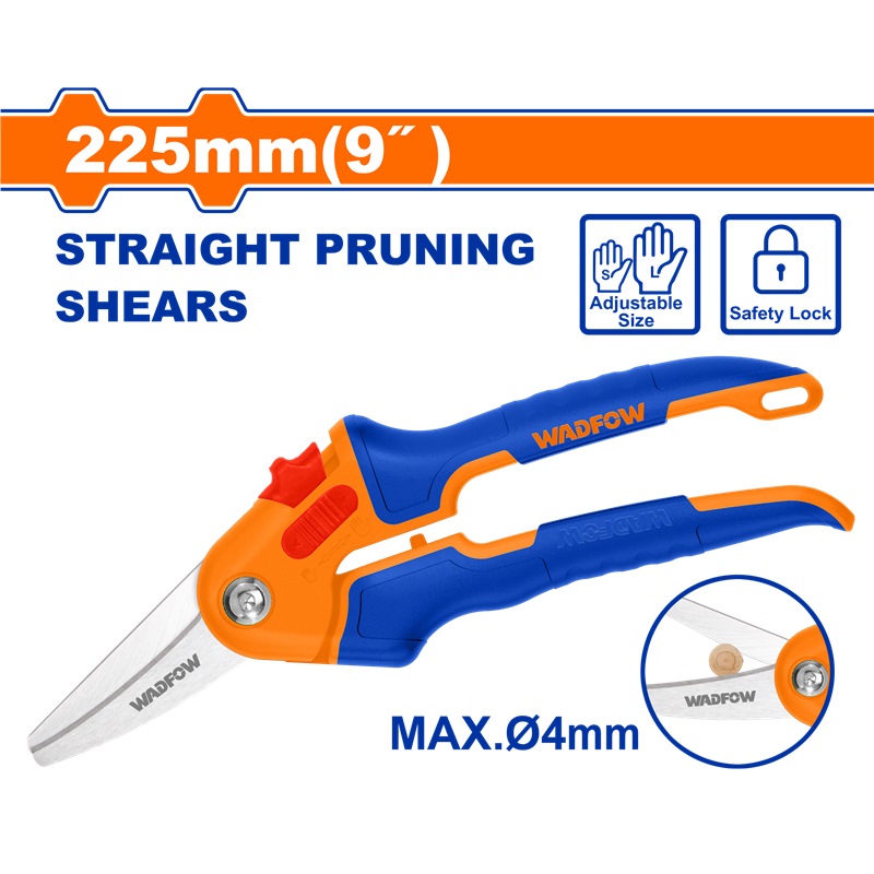WADFOW 9" STRAIGHT PRUNING SHEAR WPA1E05