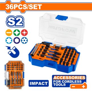 WADFOW 36PCS IMPACT SCREWDRIVER BITS SET WBS4B36