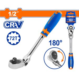 WADFOW 1/2" DR. 72T FLEXIBALE HEAD RATCHET HANDLE WRW4212