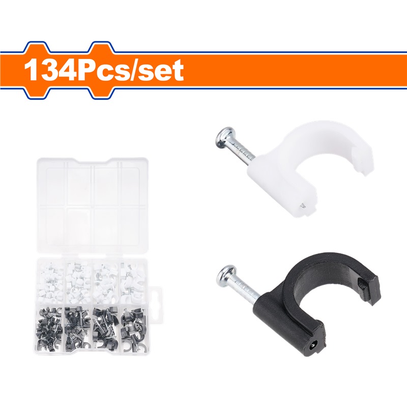 WADFOW 134PCS CABLE CLIP SET WFQAB01
