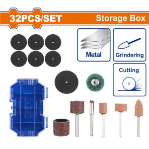 WADFOW 32PCS MINI DRILL SANDING & GRINDING SET 1/8" SHANK WRR5032
