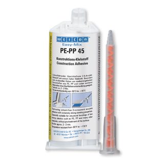 WEICON EASY-MIX PE-PP 45 STRUCTURAL ACRYLIC ADHESIVE 38 ML TRANSLUCENT