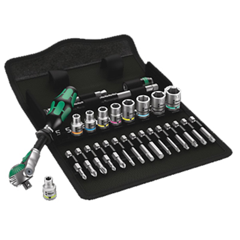 WERA 1/4" Dr ZYKLOP SOCKET SET 28PPP 8100 SA 9 – GERMANY