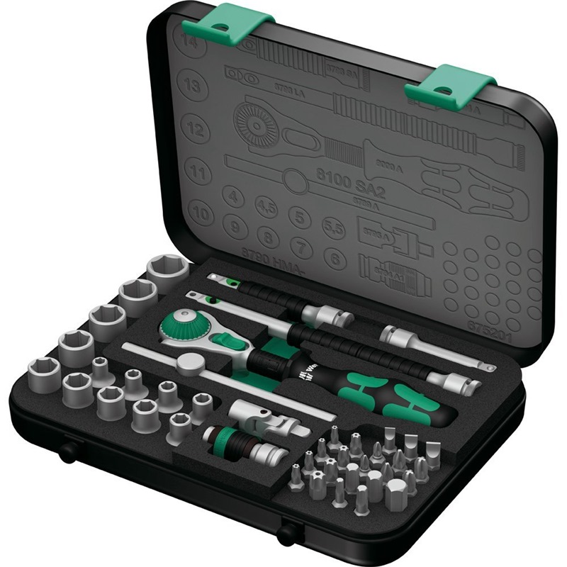 WERA 1/4" Dr ZYKLOP SOCKET SET42PPP 8100SA2 – GERMANY