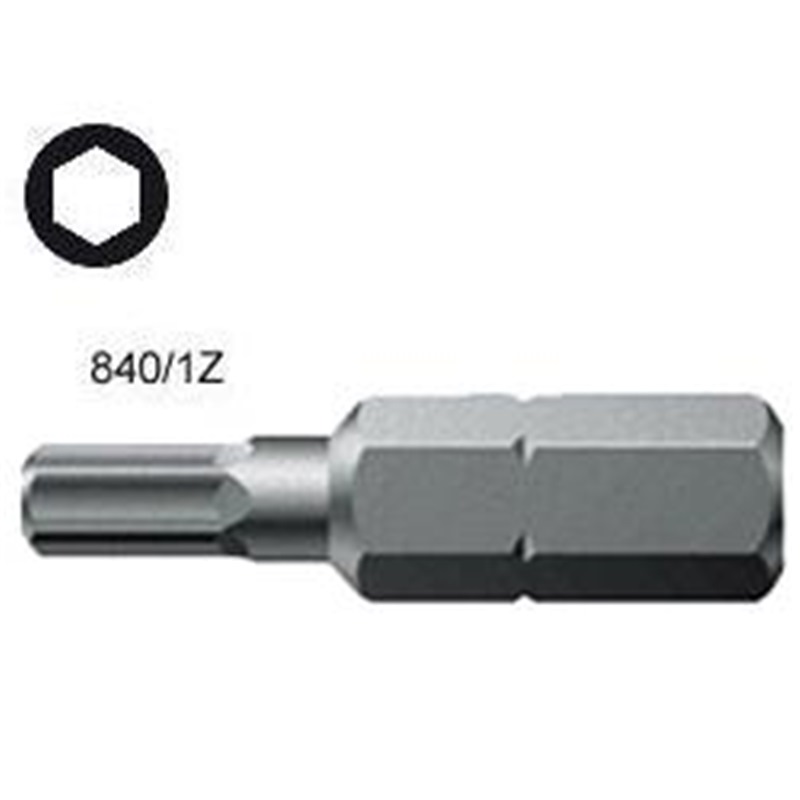 WERA HEX INSERT BIT 1/4"DR (INCHES)