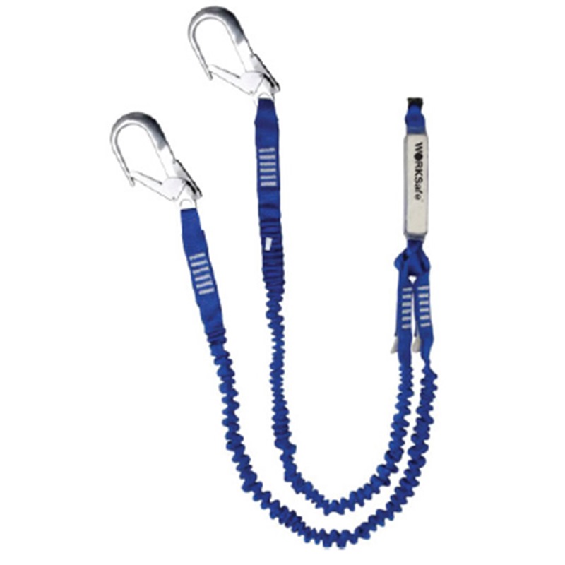 WORKSAFE DOUBLE ELASTIC LANYARD, 1.8M WSFAW1702LE101