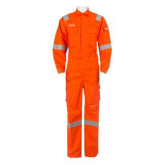 WORKXWEAR FIRE AMOUR COVERALL WITH REFLECTIVE ORANGE