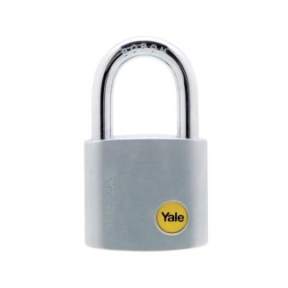 YALE OUTDOOR SILVER SATIN CHROME PADLOCK 40MM Y120/40/125/1/5