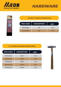 M-STD 16MM CROSS PEIN HAMMER WOODEN