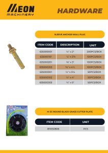 3/8IN X 3IN SLEEVE ANCHORS (100PCS/BOX) (6BOX/CTN)