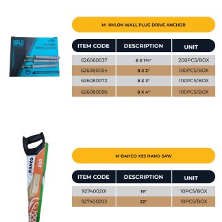 1-1/2IN NYLON DRIVE ANCHOR 10PCS/PACKET (6 X 40)
