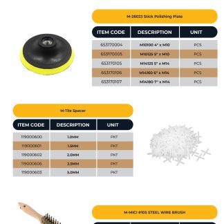 1.0MM TILE SPACER 100PCS PER PKT