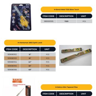 MARKSMAN 3803 12IN SPIRIT LEVEL