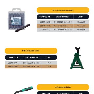 BI CARE 100MM SCREWDRIVER BIT