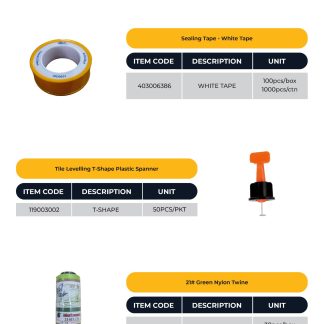 SEALING TAPE WHITE (1000 PCS)