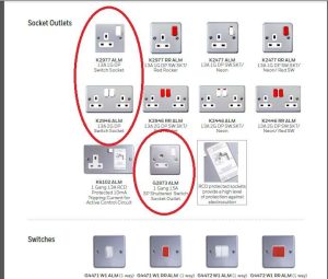 MK Metal-clad 1 Gang 13A DP Switched Socket (K2977ALMSG)