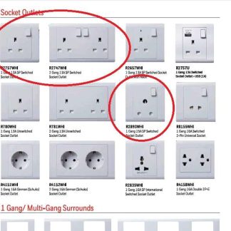 MK Logic Plus 1 Gang 16A SP Switched Socket Outlet White (R2893WHISG)