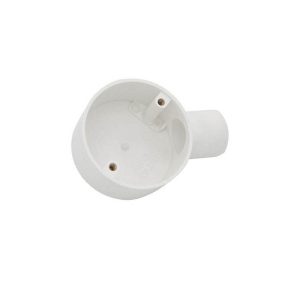 20mm PVC 1 Way End Box White